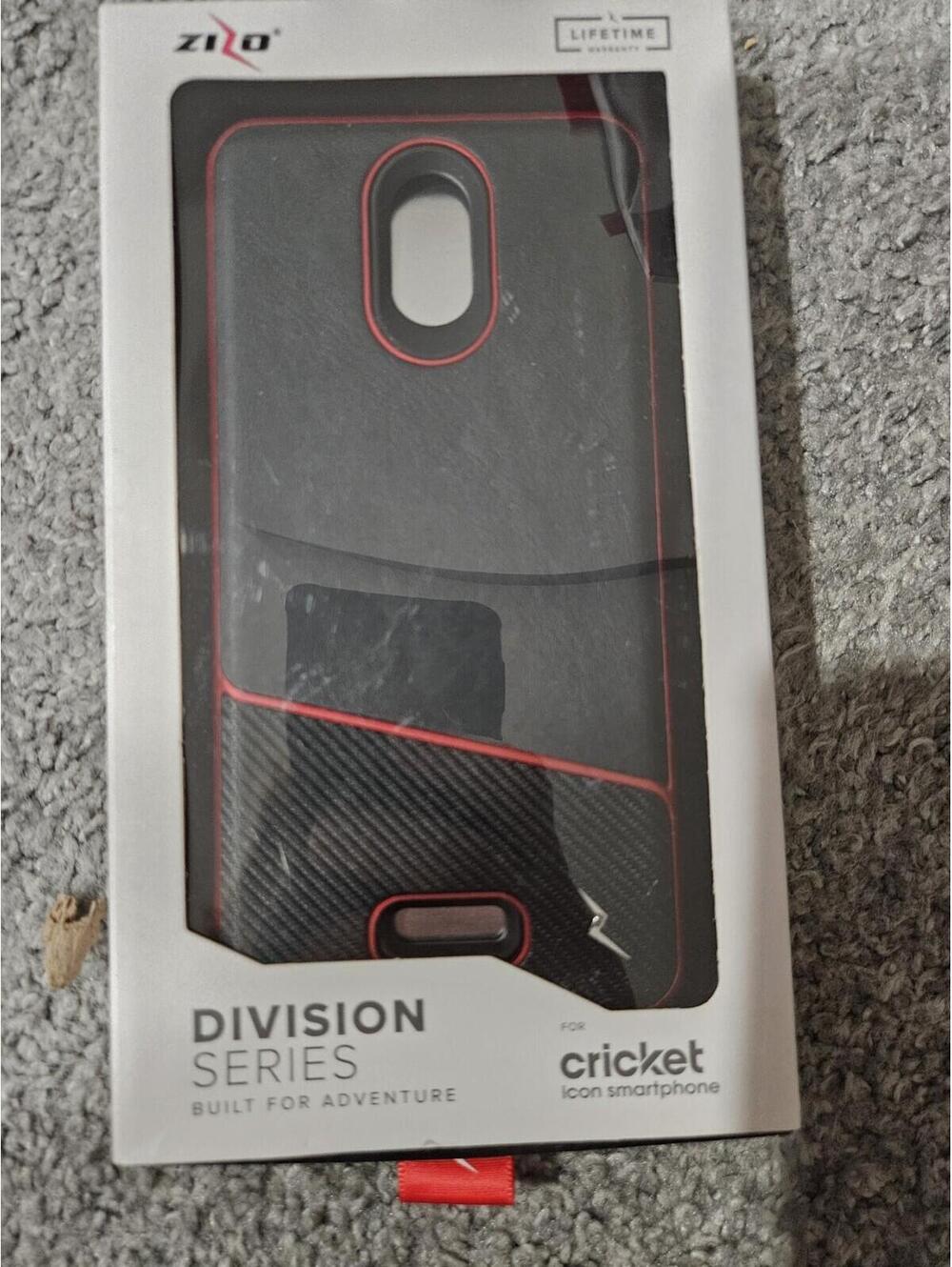 Phone Case For Cricket Icon Smartphone Zizo Division Series Black And Red